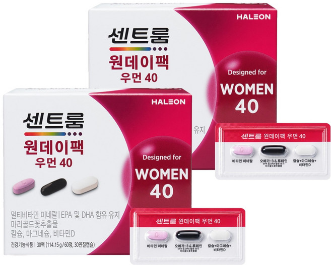 센트룸 원데이팩 우먼40, 30회분, 2개