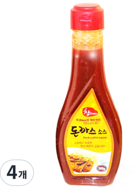 참 돈까스 소스, 300g, 4개