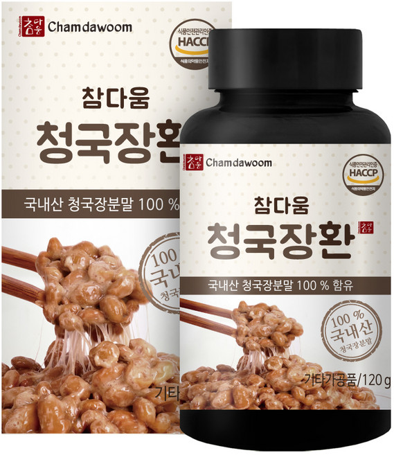 참다움 청국장환, 120g, 1개