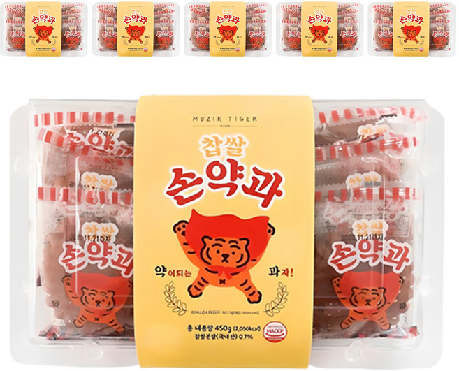무직타이거 찹쌀 손약과 9p, 450g, 6개