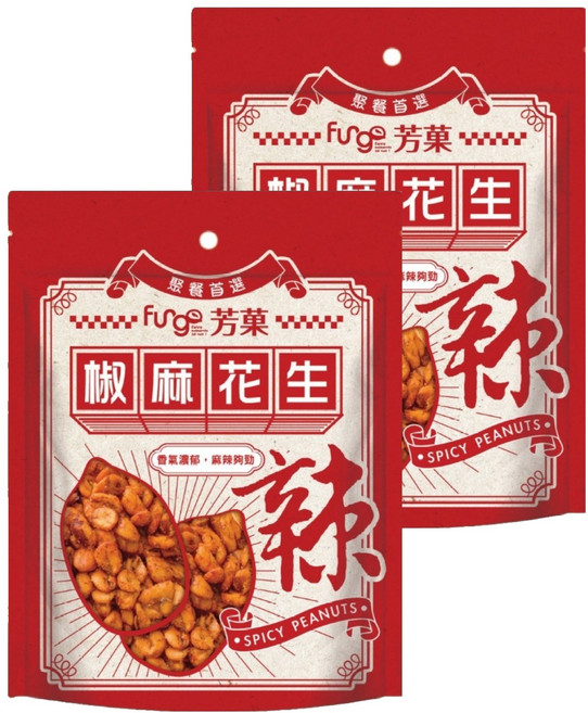 Fungo 芳菓 椒麻花生, 2個, 130g