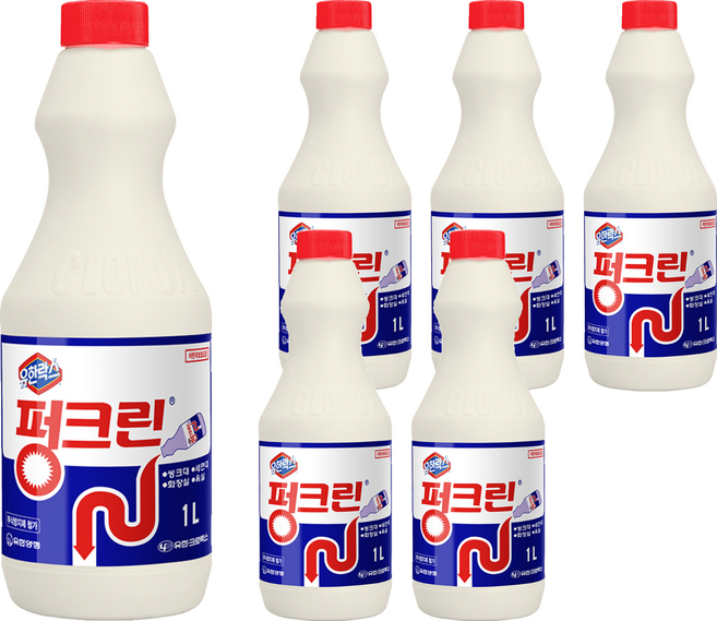 펑크린 배수구세정제, 1L, 6개