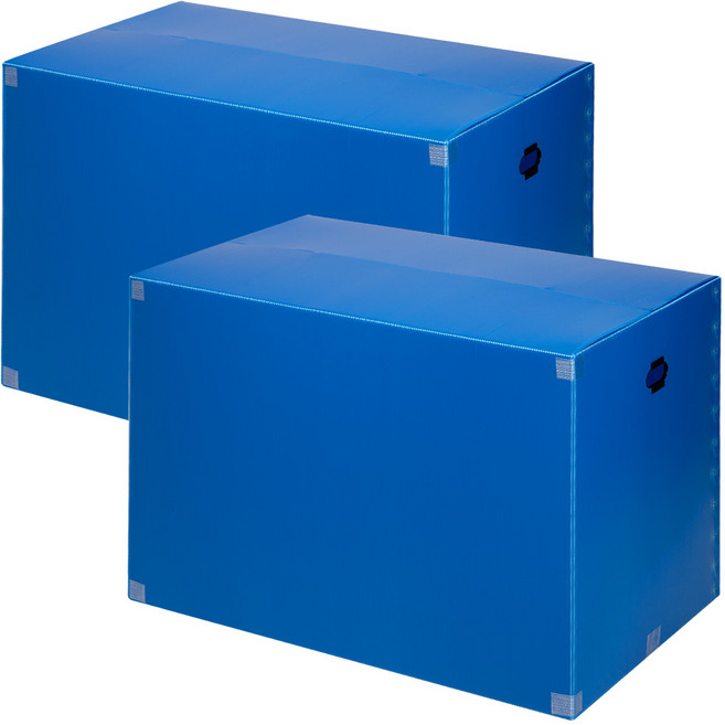 코멧 두꺼운 특대형 이사박스 3T 12호, 블루, 2개