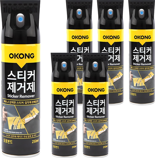 오공 스티커 제거제, 6개, 250ml