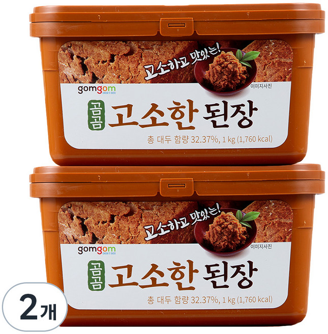 gomgom 韓式傳統大醬, 1kg, 2盒