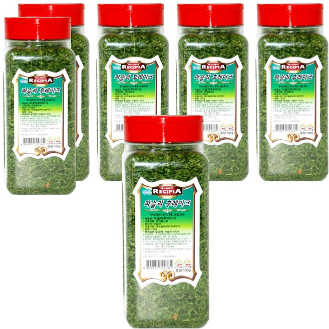 레시피아 파슬리 후레이크, 100g, 6개
