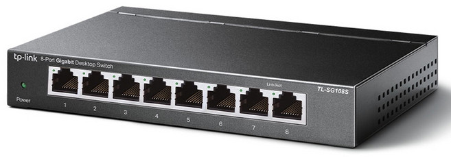 티피링크 8포트 기가비트 데스크톱 스위치, TL-SG108S, 1개