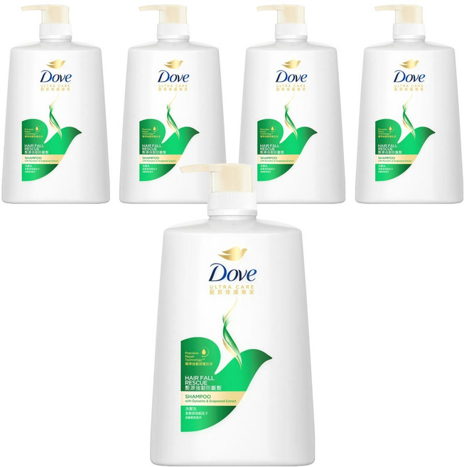 Dove 多芬 髮源強韌防斷髮洗髮乳, 1L, 5瓶