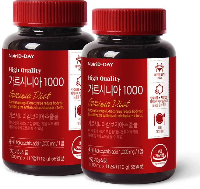 뉴트리디데이 가르시니아 1000, 112정, 2개 - 쿠팡
