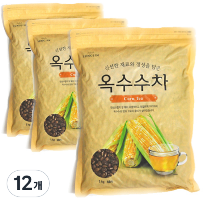 성진 옥수수차, 1kg, 1개입, 12개