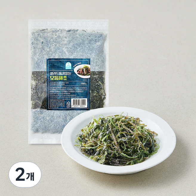 주일상사 샐러드용 맛있는 모듬해초, 2개, 500g