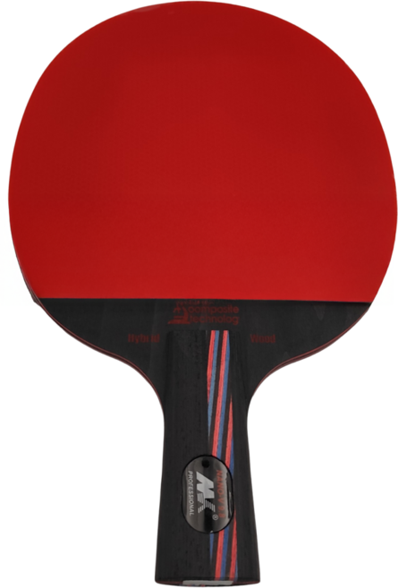 MK 短乒乓球拍 實木雙面反膠, 納米碳王9.8 短, 1個