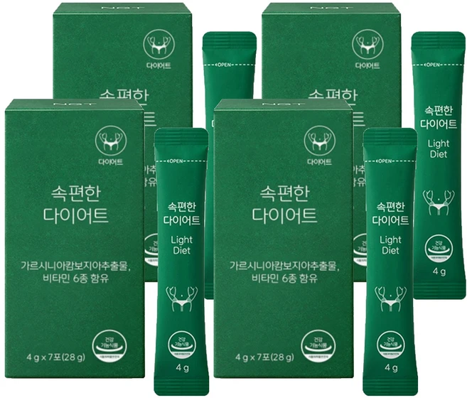 네츄럴굿띵스 속편한 다이어트 7p, 28g, 4개 - 쿠팡