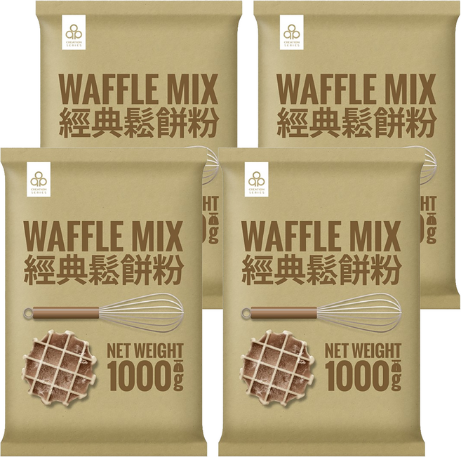 開元食品 經典鬆餅粉, 1kg, 4包