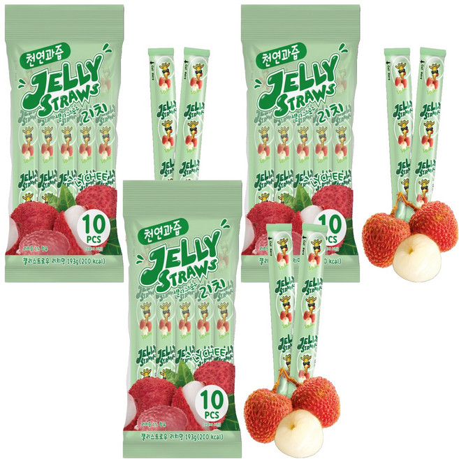 젤리스트로우 리치맛 10개입, 193g, 3개