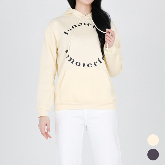 모이르벨라 여성용 구디 레터링 후드 티셔츠 T25SS2-A1691