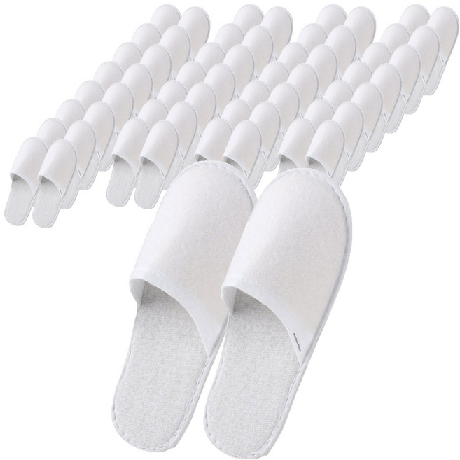 마켓플랜 호텔 기내용 일회용 실내화, 화이트, 60개