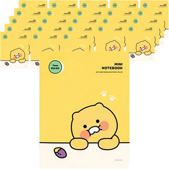 카카오프렌즈 춘식이 미니 노트, 고구마, 24개
