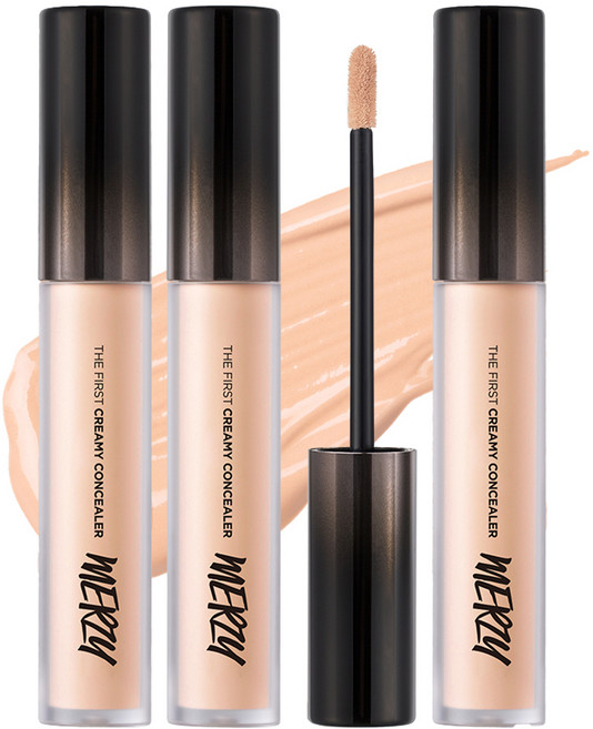 머지 더 퍼스트 크리미 컨실러 5.6g, CL1 애프리콧, 3개