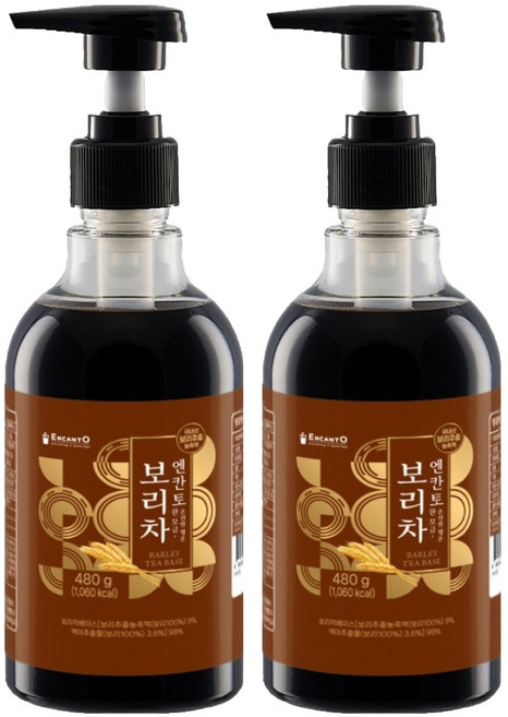 엔칸토 보리차 진액, 480g, 2개