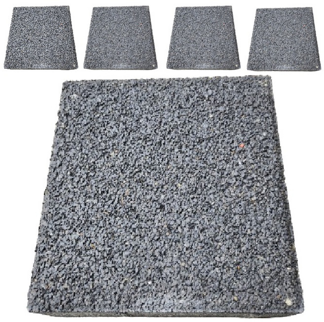 위드블럭 인조화강 스톤 보도블럭 60mm, 블랙, 5개