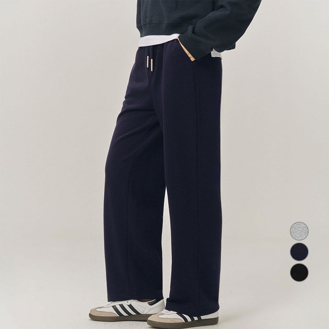 afinar 女款半寬版日常易穿搭鬆緊帶運動褲