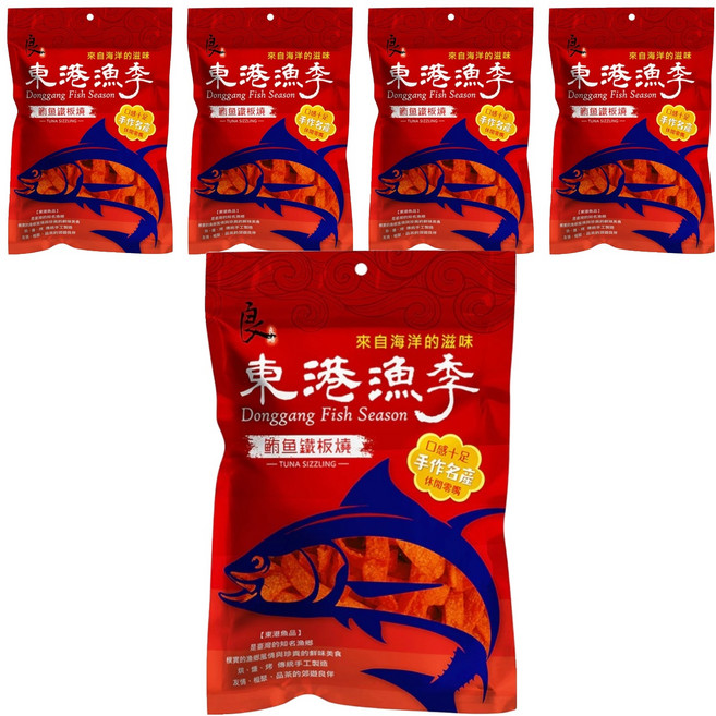 良澔 東港漁季 鮪魚鐵板燒, 110g, 5包