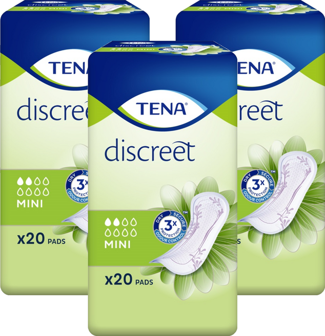 테나 레이디 요실금 패드 미니, 20개입, 3개