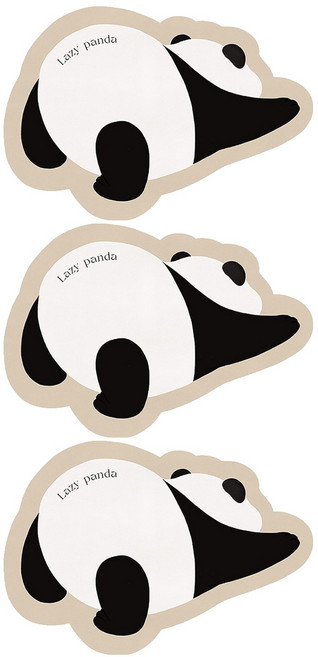 沐慕家居 慵懶熊貓墊 3個, 慵懶熊貓, 1組