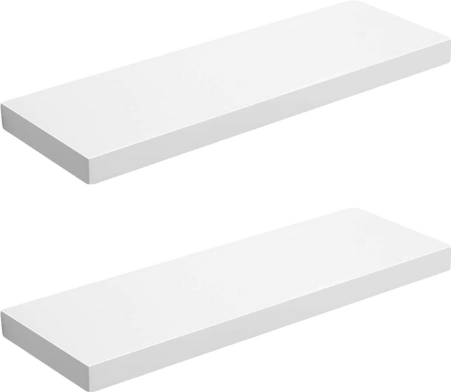 WOOD REPUBLIC 牆壁收納架 800 x 170 x 30mm 1層, 白色, 2個