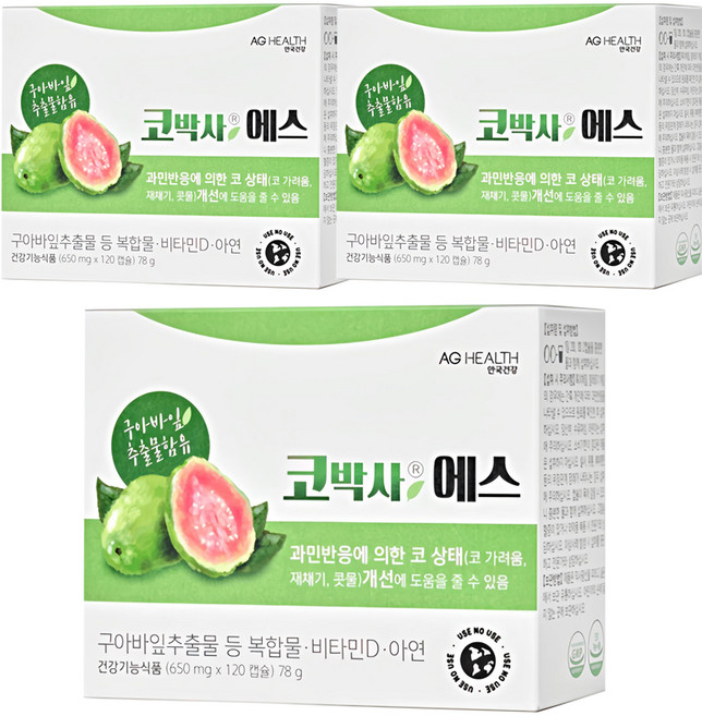 안국건강 코박사 에스, 120정, 3개