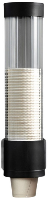 해피무드 무타공 부착식 종이컵 디스펜서, 1개, 블랙