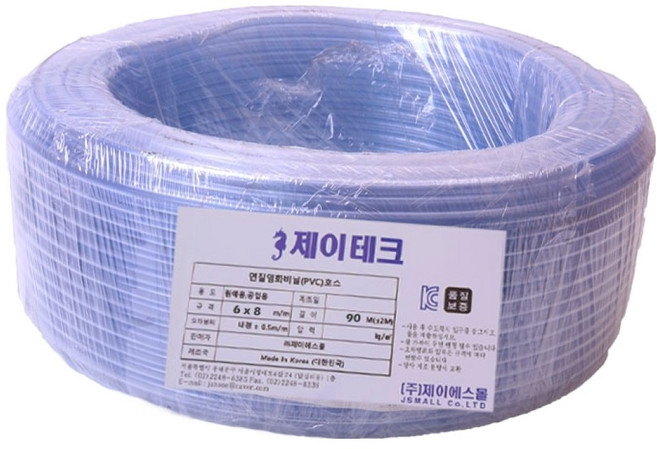 JTECH 수평호스 투명, 1개