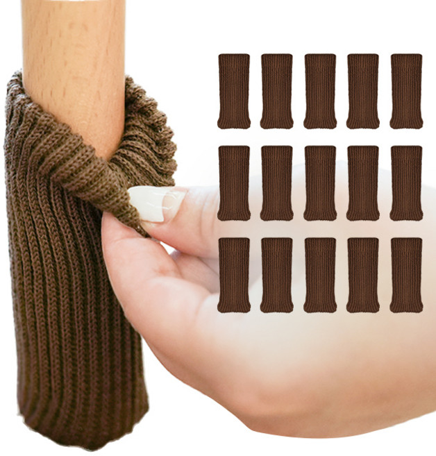 생활공식 도톰한 소음방지 커버, 브라운, 16개