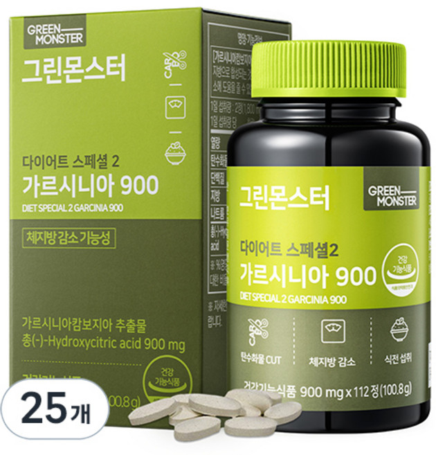 GREEN MONSTER 藤黃果900體態輕盈平衡錠 Special 2, 112錠, 25個