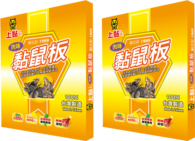 PROCATCH 上黏 肉味黏鼠板, 2片, 2盒