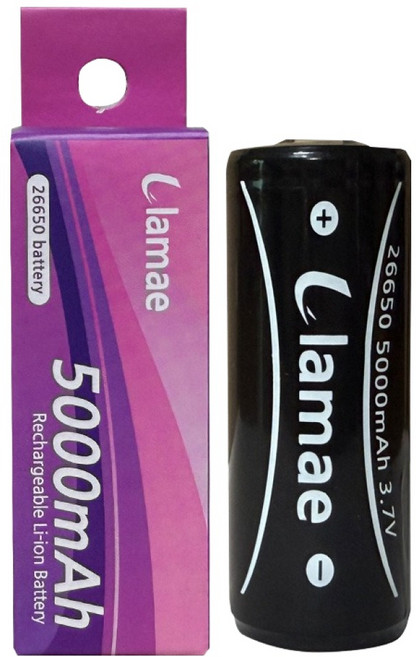 라매 고용량 리튬이온 충전지 26650배터리 5000mAh, 1개입, 1개