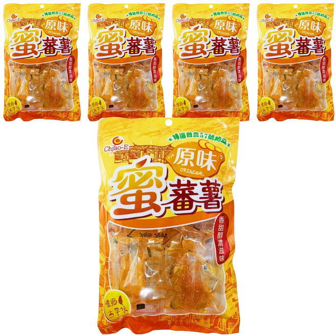 Chiao-E 巧益 蜜蕃薯 原味 全素, 200g, 5袋