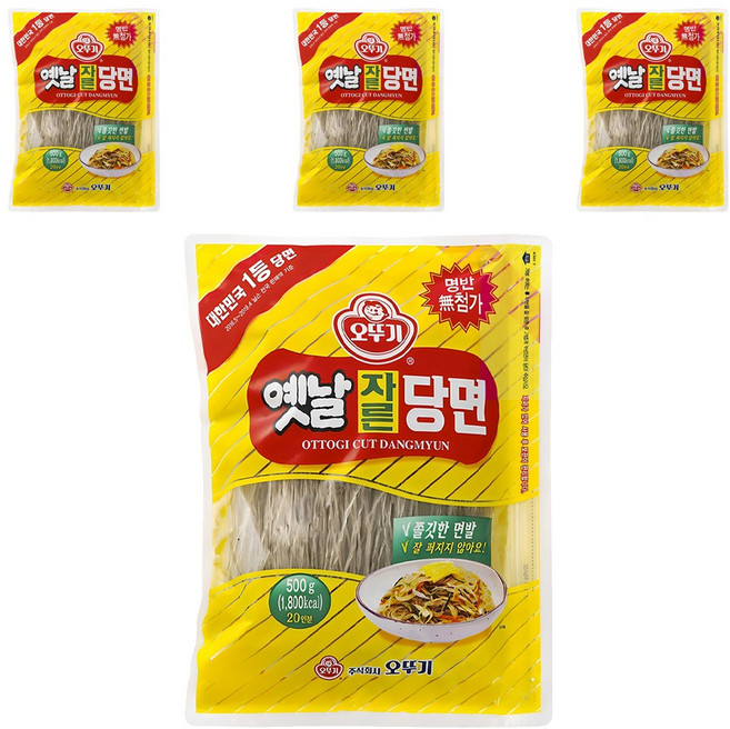 오뚜기옛날 자른당면, 500g, 4개