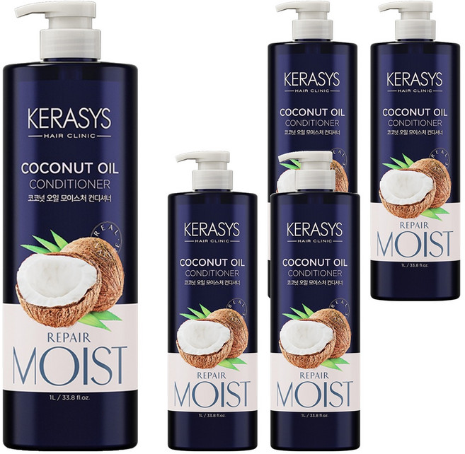 케라시스 컨디셔너 코코넛 오일, 1L, 5개