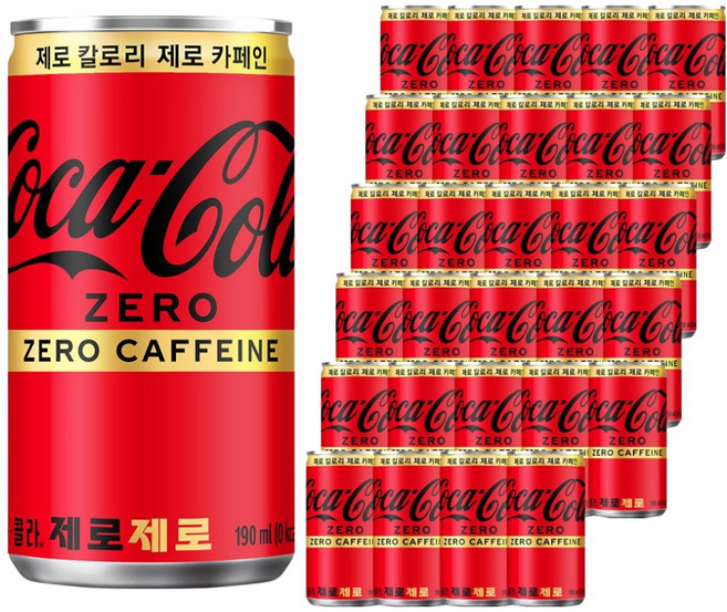 코카콜라 제로제로, 190ml, 60개