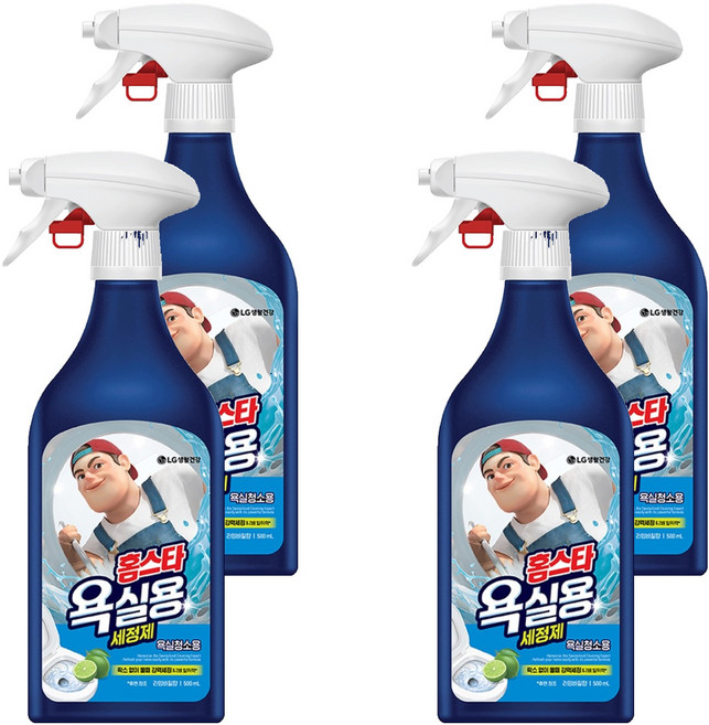 홈스타 욕실청소용 세정제, 500ml, 4개