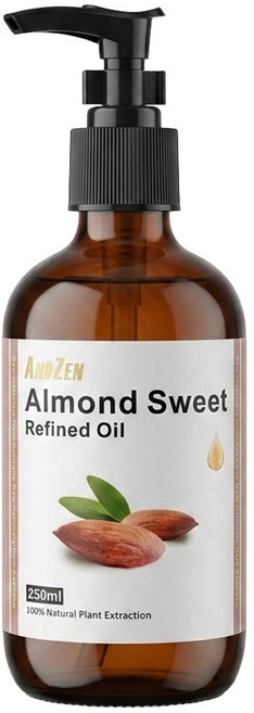 ANDZEN 安得仁 天然草本基底油按摩油 甜杏仁油, 250ml, 1瓶
