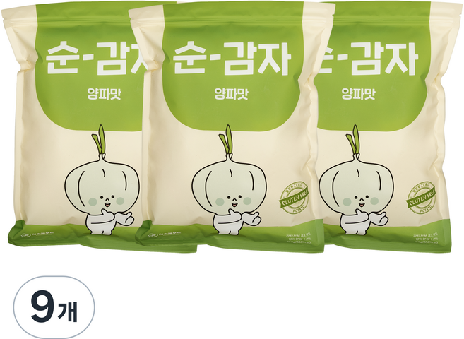 순 감자 양파맛, 150g, 9개