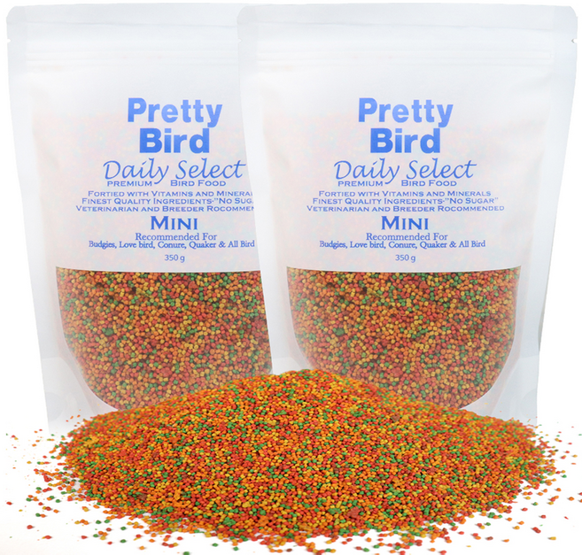 프리티버드 데일리 셀렉트 미니 펠렛 간식, 350g, 2개