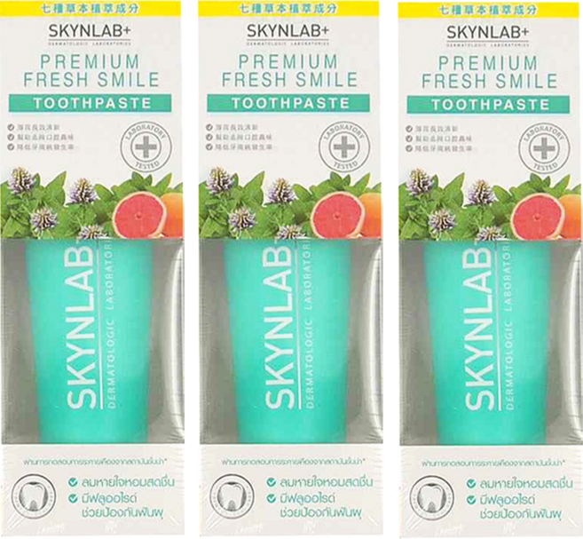 SKYNLAB 太潔 草本蜂膠牙膏, 100g, 3條