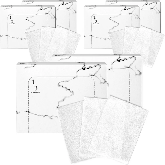 크리스마 1/3 화장솜, 160매입, 6개 - 쿠팡