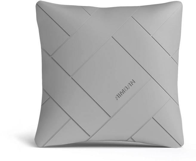 아임반 차량용 사각 허깅 쿠션, 웜그레이, 1개