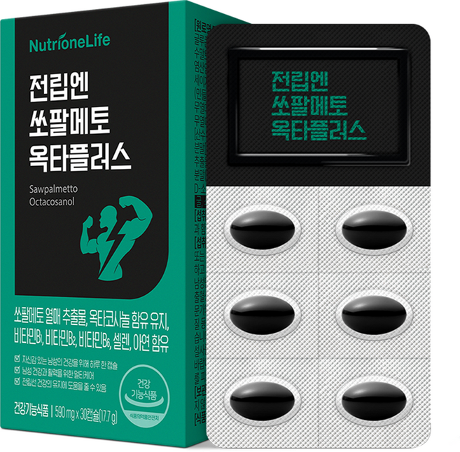 뉴트리원 전립엔 쏘팔메토 옥타플러스 17.4g, 30정, 1개