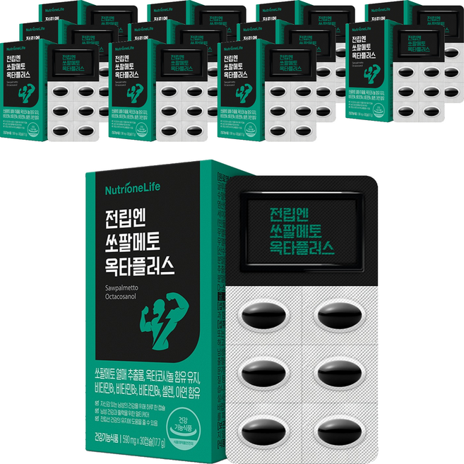 뉴트리원 전립엔 쏘팔메토 옥타플러스 17.4g, 30정, 12개